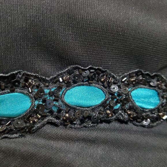 Betsy & Adam Black White VTG Cocktail Homecoming Evening Dress 10 Pin Up Retro - Picture 3 of 9